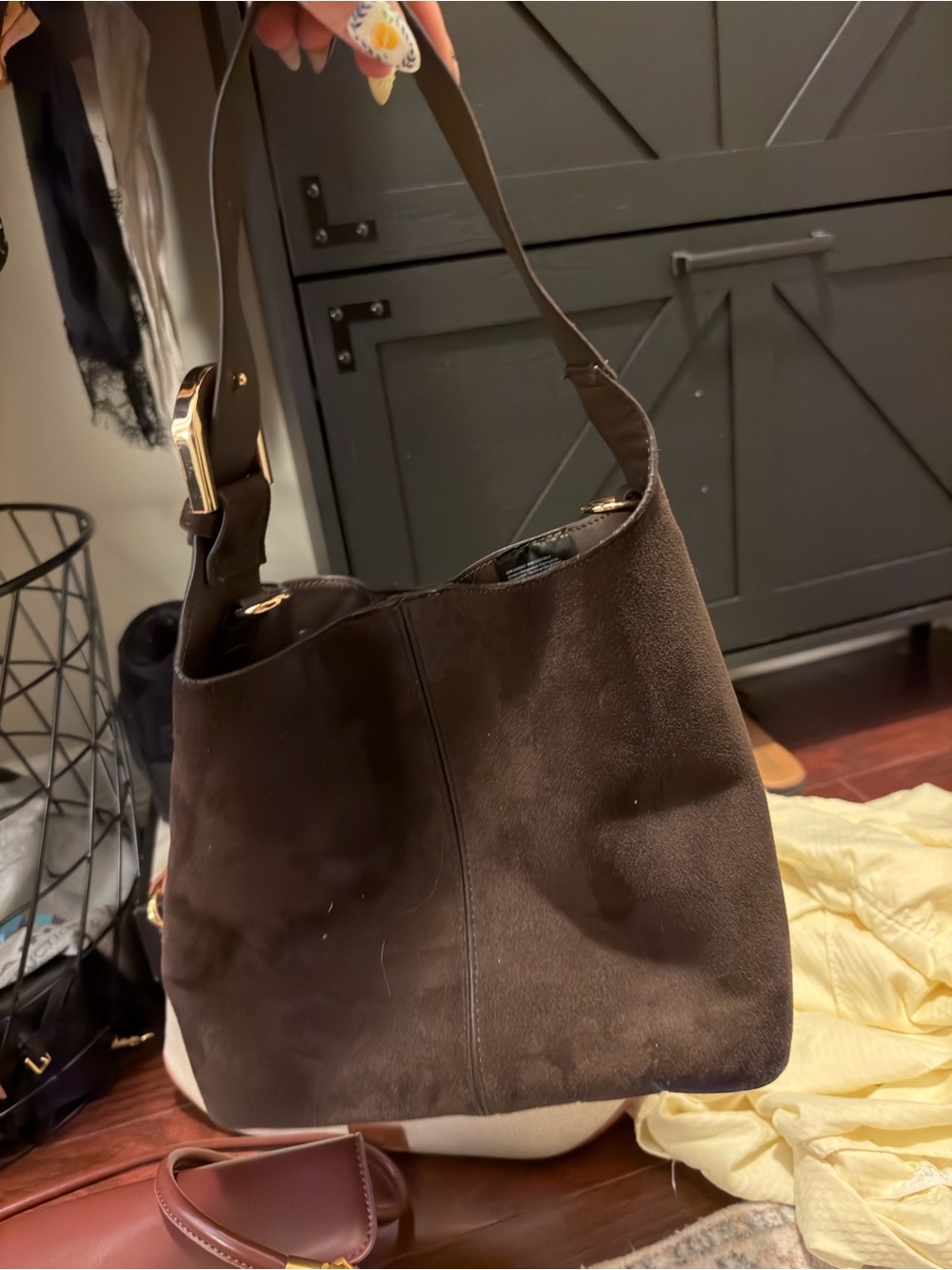 H&M Dark Brown Shoulder Bag